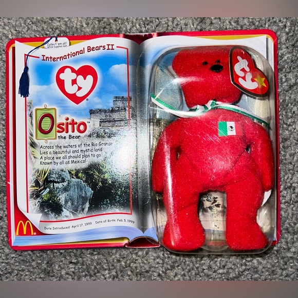 Ty Other - $6 BEANIE BABY MEXICO BEAR. VINTAGE IN BOX. $6 if bundled